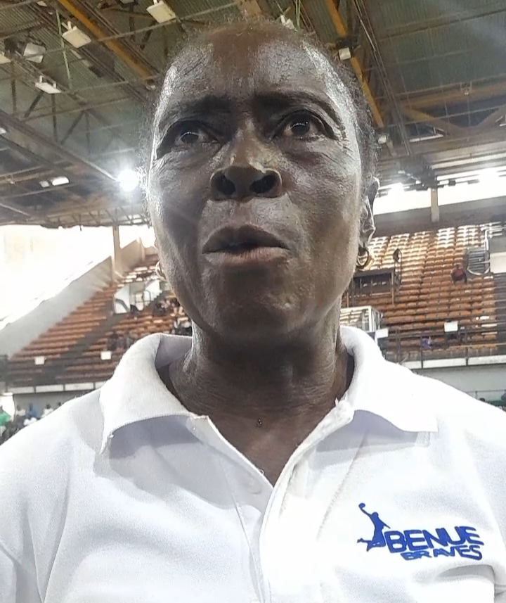 The Head coach of Benue Braves, Regina Akpera.