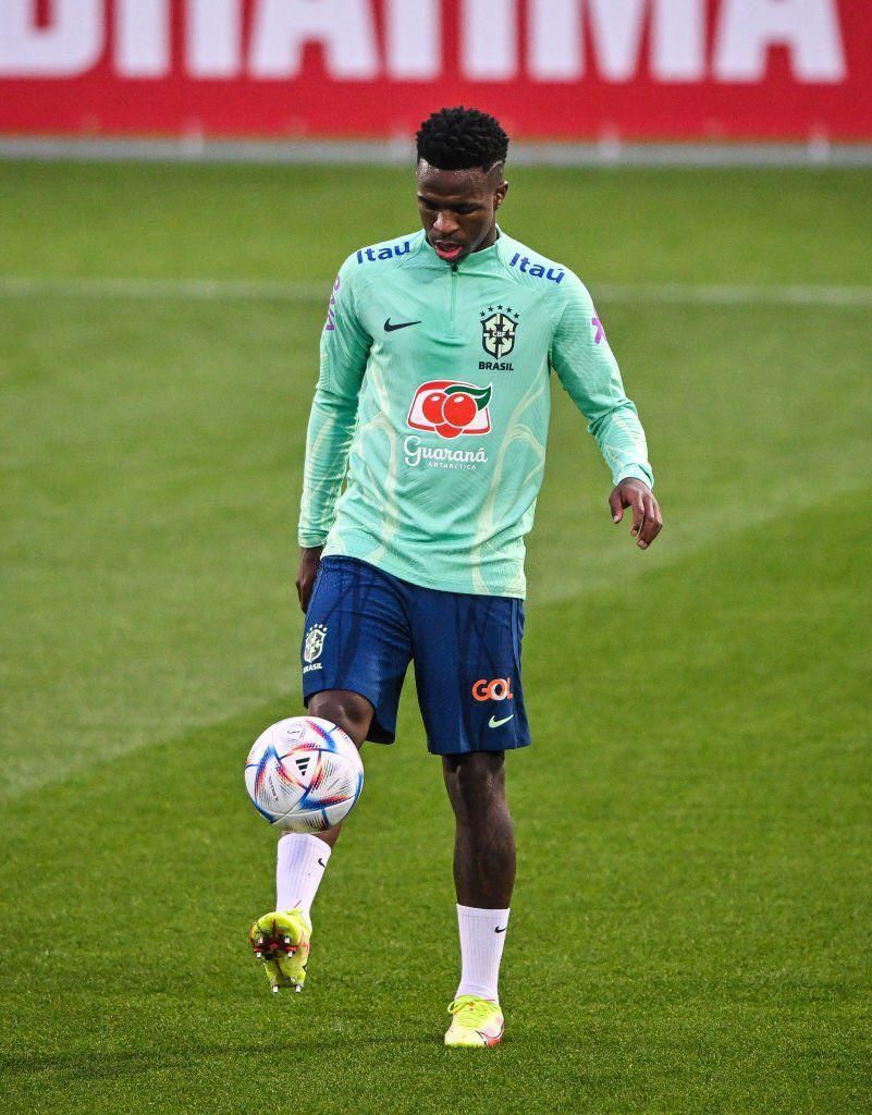 Vinicus jr of Brazil preparing for Qatar 2022