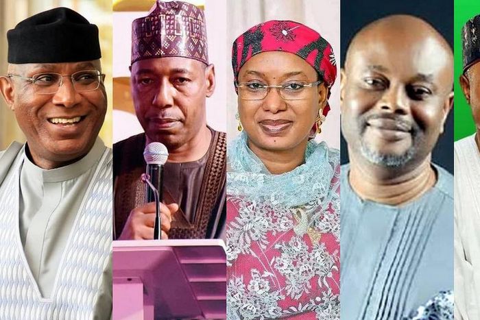 Faces of some of the 28 governorship candidates going to poll on Saturday, March 18, 2023 (Premium Times)