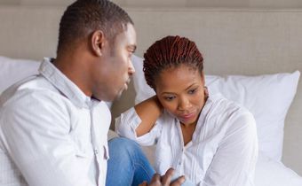 Couple talking