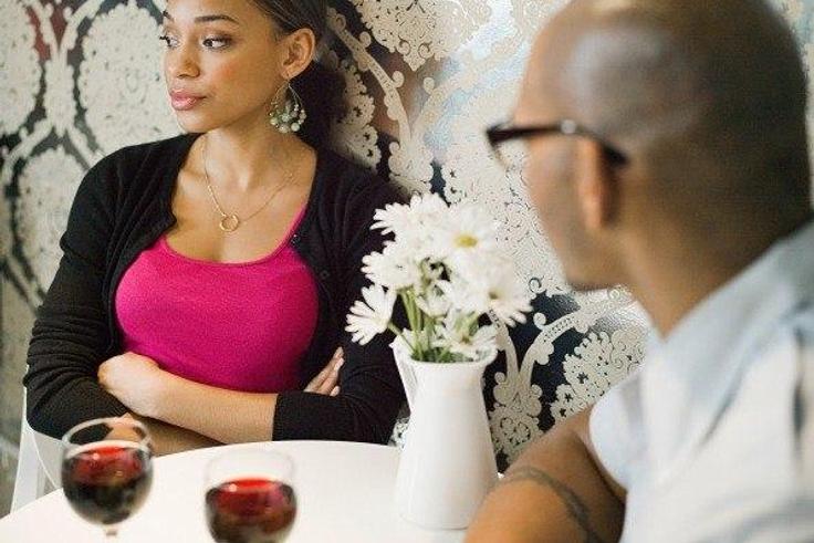 Couple not talking