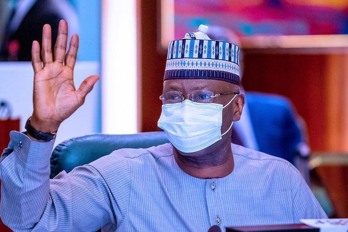 Secretary to the Government of the Federation, Boss Mustapha. [Twitter/@Buharisallau1]