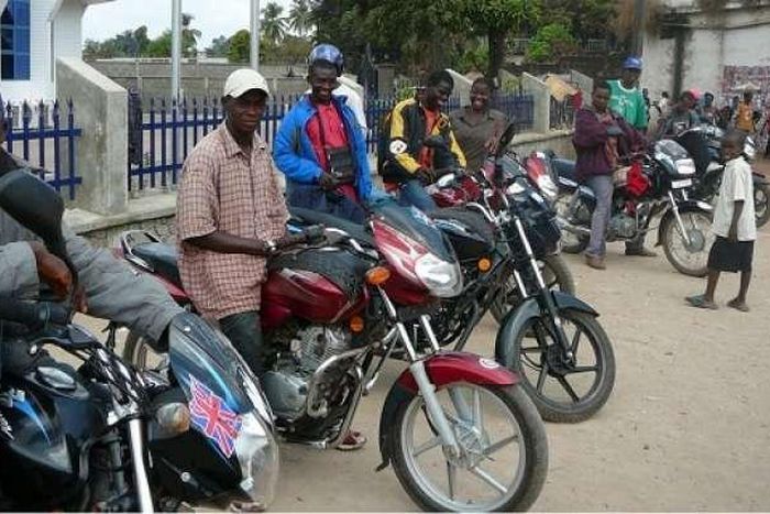 Motorcycles are not a thing in Ghana