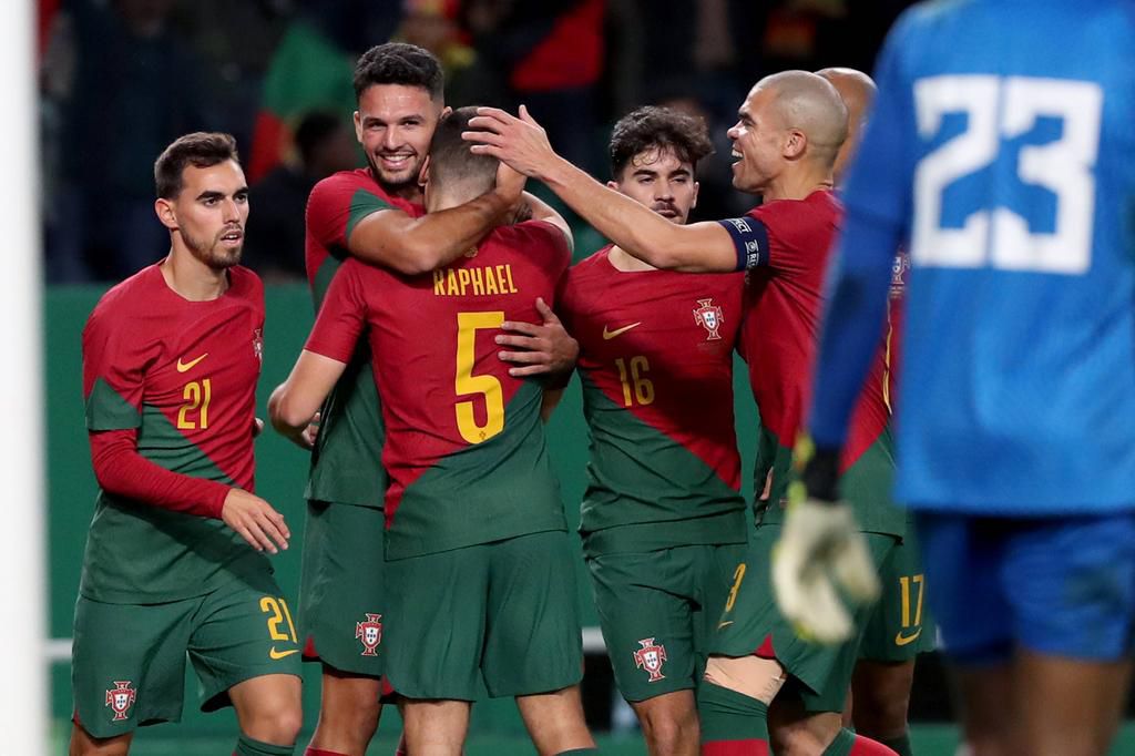 Portugal celebrates at home.