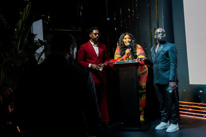 Mawuli Gavor, Latasha Ngwube, Kojo Soboh (Founder, EMY Africa Awards)