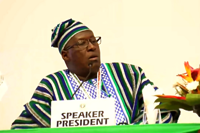 Speaker of ECOWAS Parliament, Sidie Tunis [Sierra Network]