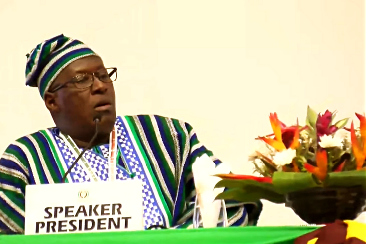 Speaker of ECOWAS Parliament, Sidie Tunis [Sierra Network]