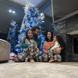 Salah celebrates Christmas with his family