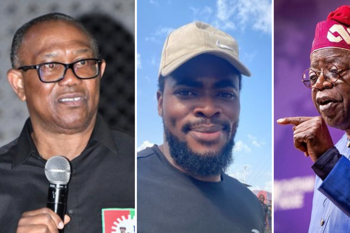 L-R: Peter Obi, Chude Nnamdi and Bola Tinubu