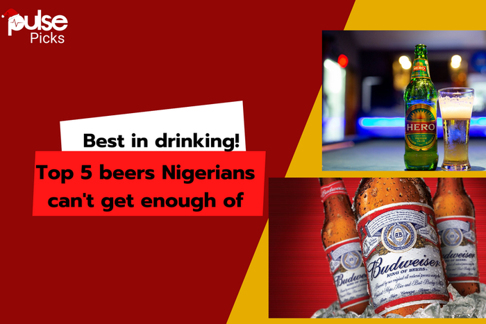Top 5 beers loved by Nigeria