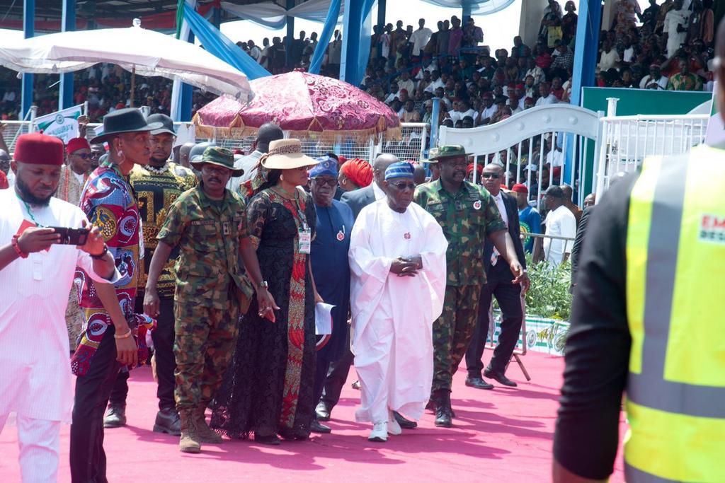 Obasanjo at Uzodimma's second inauguration [ImoMedia]