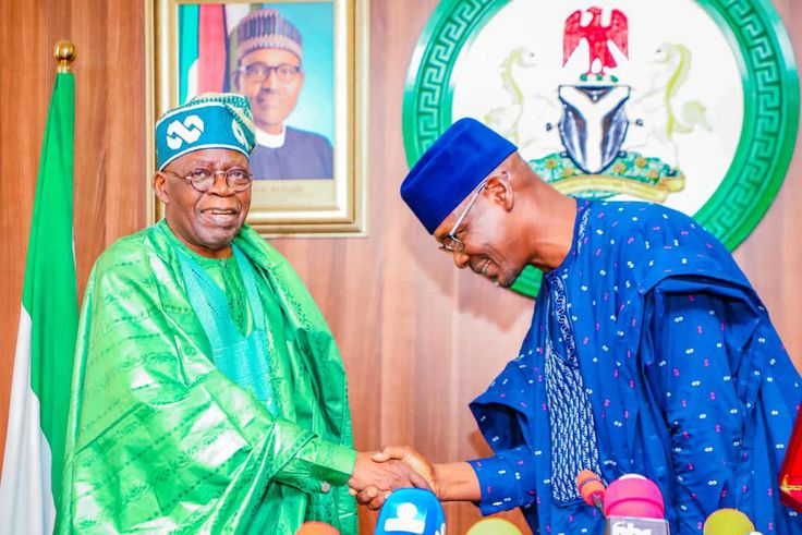 APC Presidential candidate, Asiwaju Bola Tinubu and Nasarawa State Governor, Abdullahi Sule. [Facebook | Yammani Yusuf]