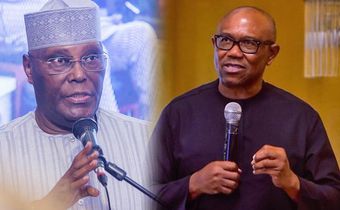 Alhaji Atiku Abubakar, the Presidential candidate of the PDP in the 2023 elections and Peter Obi of the Labour Party. [Premium Times]