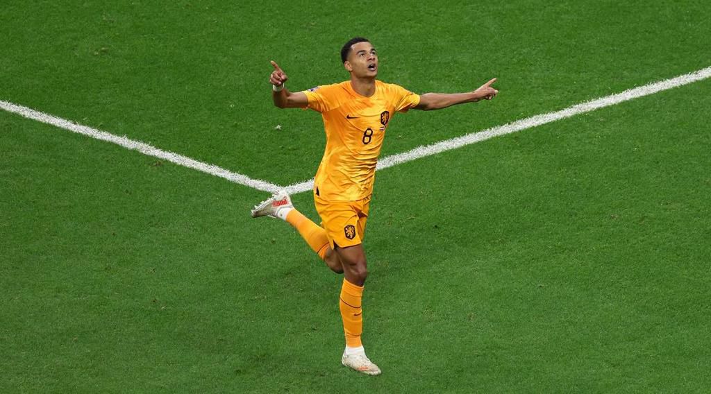 After scoring with his head, and left leg in his previous games, Cody Gakpo scored his third goal of the 2022 FIFA World Cup with right leg in a 2-0 win over Qatar