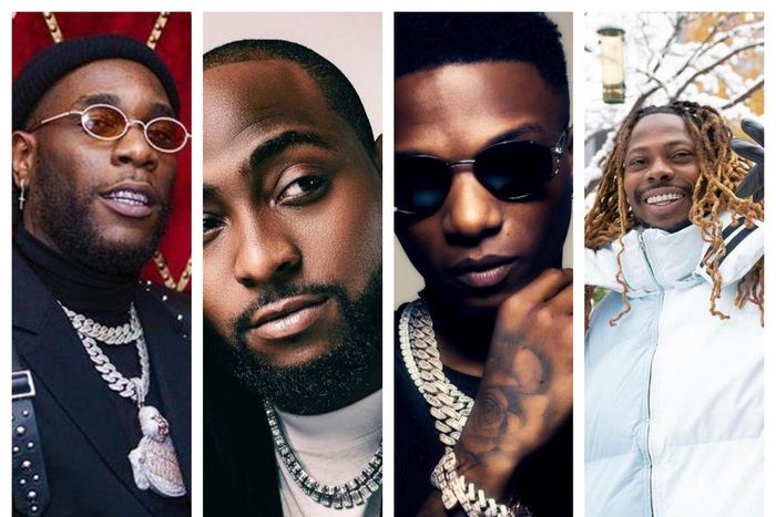Burna Boy, Davido, Wizkid, Asake