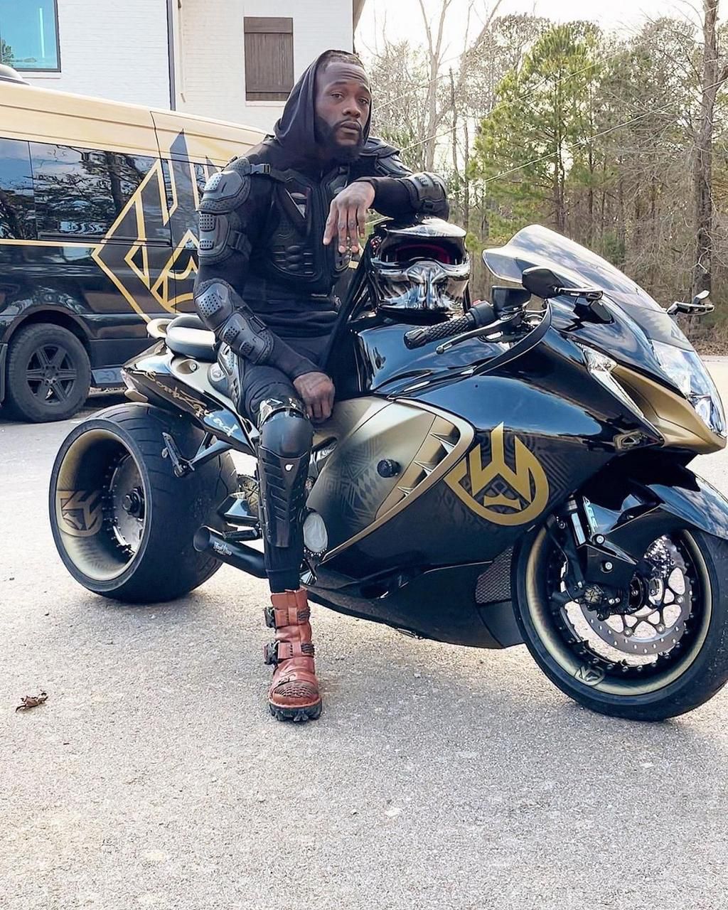 Deontay Wilder shows off new bike ahead of Andy Ruiz fight