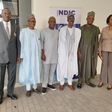 L-R: Director, Communication and Corporate Affairs, NDIC, Bashir Nuhu, Executive Director Operations, NDIC, Mustapha Ibrahim, President, Nigeria Guild of Editors, Managing Director/Chief Executive Officer, NDIC, Bello Hassan, President, Nigeria Guild o...
