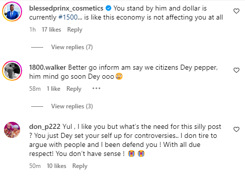 Comments from Yul Edochie's followers [Instagram/Yuledochie]