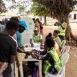 Voters on a line waiting to cast their votes at Iregun Street, Ward 3, Polling Unit 3, Iperu, Ogun2