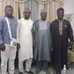The Director General, Committee Of Youth on Mobilisation and Sensitisation (CYMS) Mr Obinna Nwaka with his team and the new appointed SGF, Sen. George Akume.