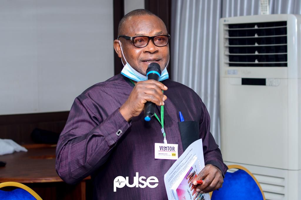 Mr.  Emmanuel Otaru of THIS DAY asking a question.