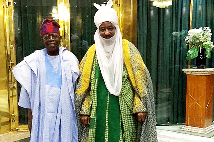 President Bola Tinubu and Sanusi Lamido Sanusi.