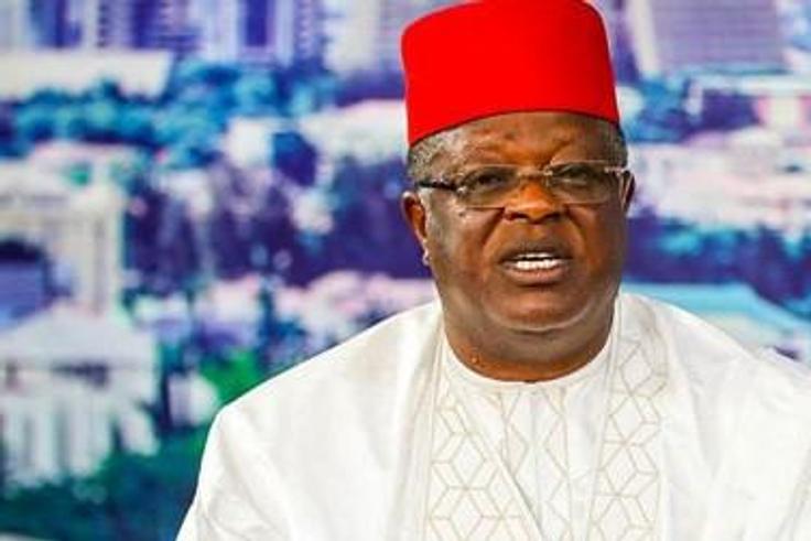 Gov David Umahi of Ebonyi State says his family conspired against him in the last presidential election. (Channels)