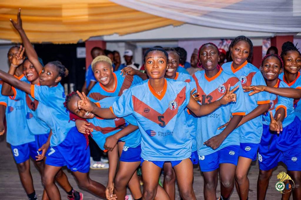 Safety Babes in a celebratory mood after their win.