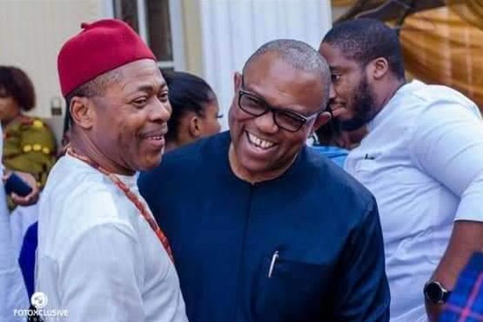 Imo governorship aspirant, Humphrey Anumudu and Labour Party presidential candidate, Peter Obi.