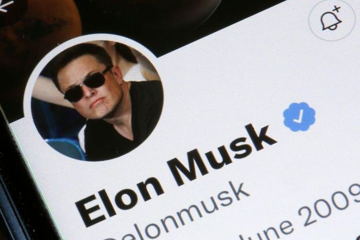 Elon Musks Twitter account is displayed on the screen of an iPhone on April 26, 2022 in Paris, France.Chesnot/Getty Images