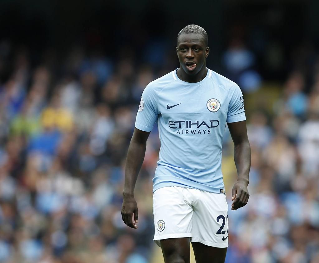 Benjamin Mendy of Manchester City during a Premier league match at the Etihad Stadium in 2017/Imago