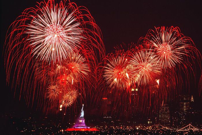 Fireworks are the culminating event of most Independence Day celebrations, like the ones below in 1986.