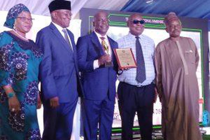 From left: Mrs Rose Ndung, Executive Commission, NUPRC Exploration and Acreages; Malam Isa Modibbo, NUPRC Board Chairman; Gbenga Komolafe, Chief Executive, NUPRC;Prof. Akpofure, Vice-Chancellor, FUPRE and Malam Sabo Lamido, Executive Commission, NUPRC ...