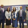 From left: Executive Director, Wholesale Banking, First City Monument Bank (FCMB), Mr. Obaro Odeghe; Divisional Head, Transaction Banking, Mrs. Rolayo Akhigbe; Managing Director of the Bank, Mrs. Yemisi Edun; Head, Strategic Planning, Nigerian Export I...