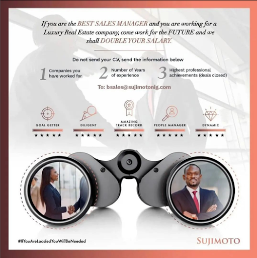 Sujimoto is hiring - Join the team of the 1% professionals