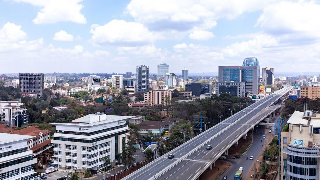 An aerial shot of the Nairobi Expressway in Kenya [Photo: Antony Trivet]