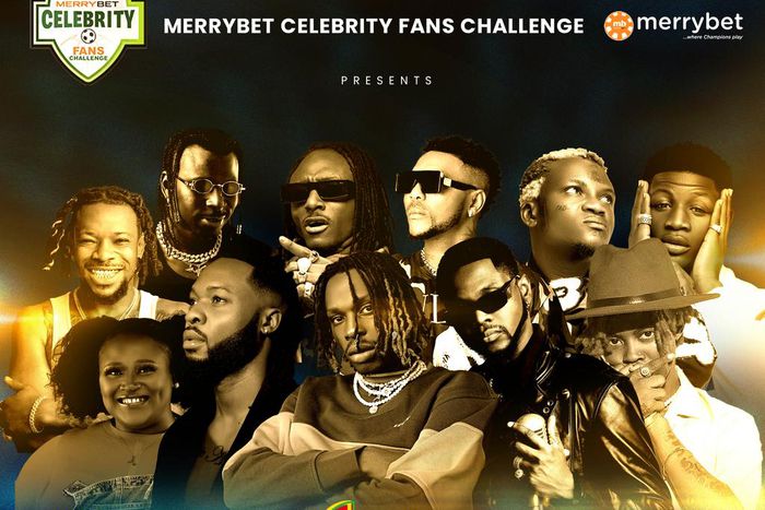 Kizz Daniel, Flavour, Fireboy DML, Portable & other top stars set to perform at Merrybet Celebrity Fans Challenge 2022