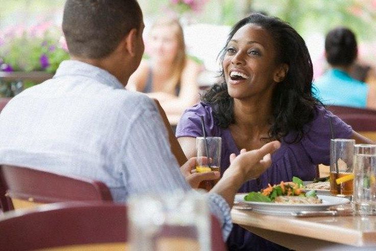 A couple having lunch
