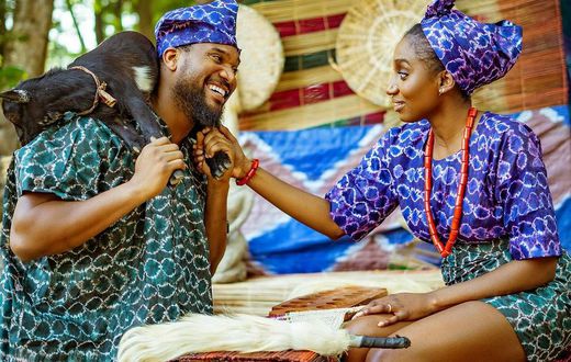 The lovebirds are ready to say 'I do' [Instagram/Kunleremiofficial]
