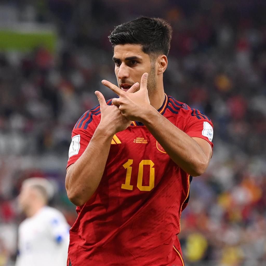 Marco Asensio doubled Spain's lead again st Costa Rica