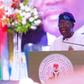 President Bola Tinubu at the colloquium lecture in honour of the Senate President, Godswill Akpabio [Presidency]