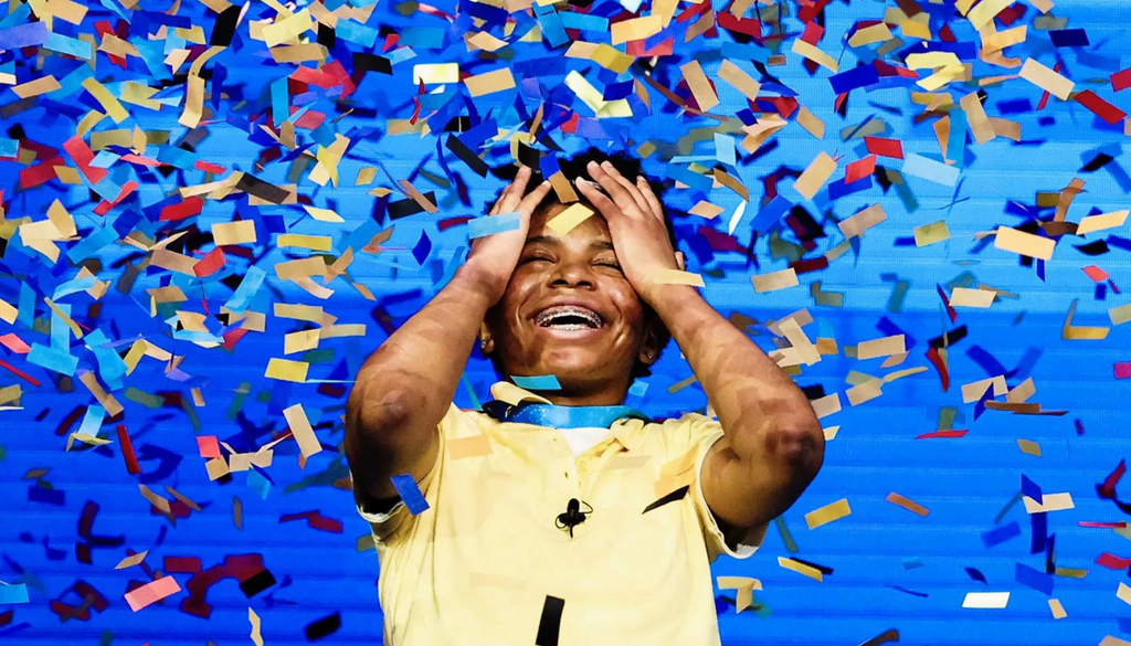 Zaila Avant-garde became the first Black American to win and hold the title of national spelling bee champion in 2021 [Scott McIntyre/New York Times/Redux]