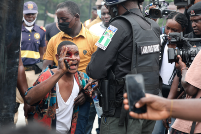 Adedotun during the incident.