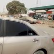 Car with tinted glasses