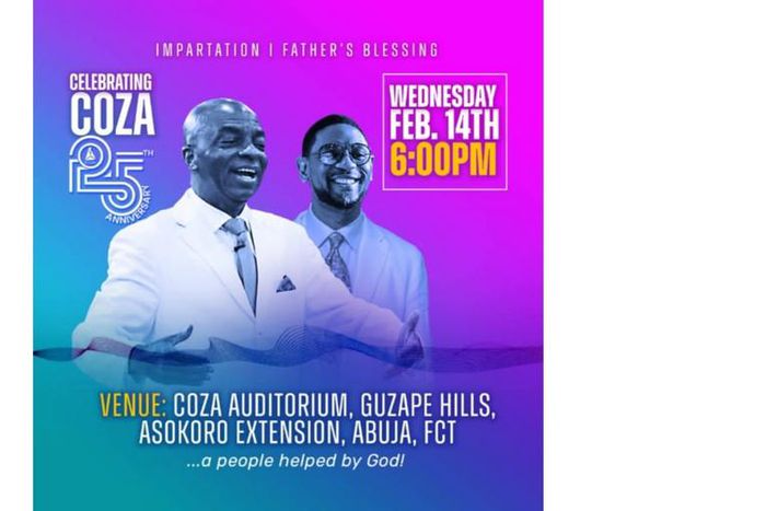 Oyedepo embarks on Apostolic visitation to the commonwealth of Zion assembly