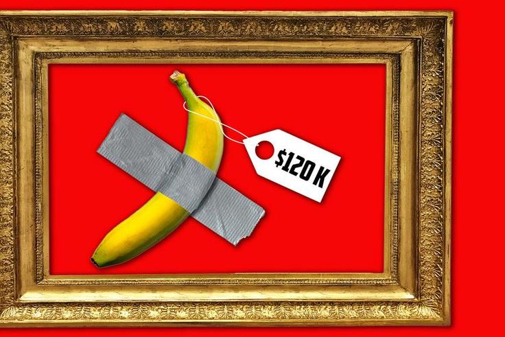 The $120,000 banana duct-taped to a wall at Art Basel [MarketWatch]