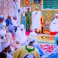 Buhari pays condolence visit to Emir of Daura over daughter’s demise. [Twitter:Presidency]