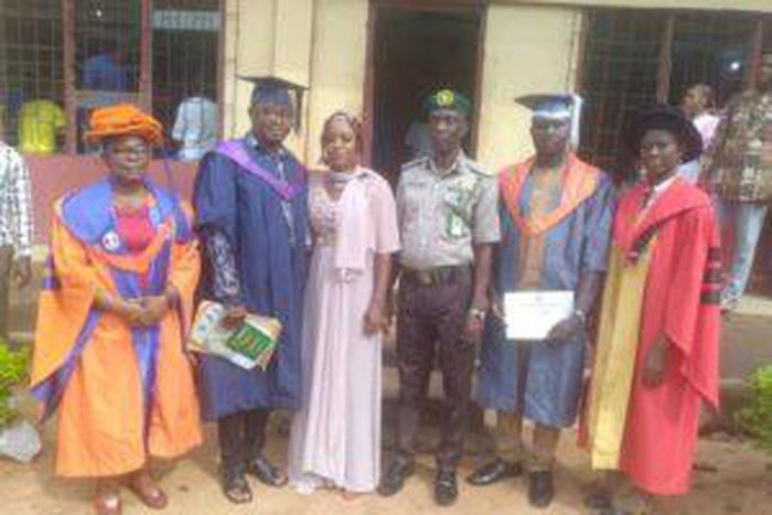 Two inmates at Awka Custodial Center, Anambra State, graduate with PGD and B.Sc degree respectively (NAN)