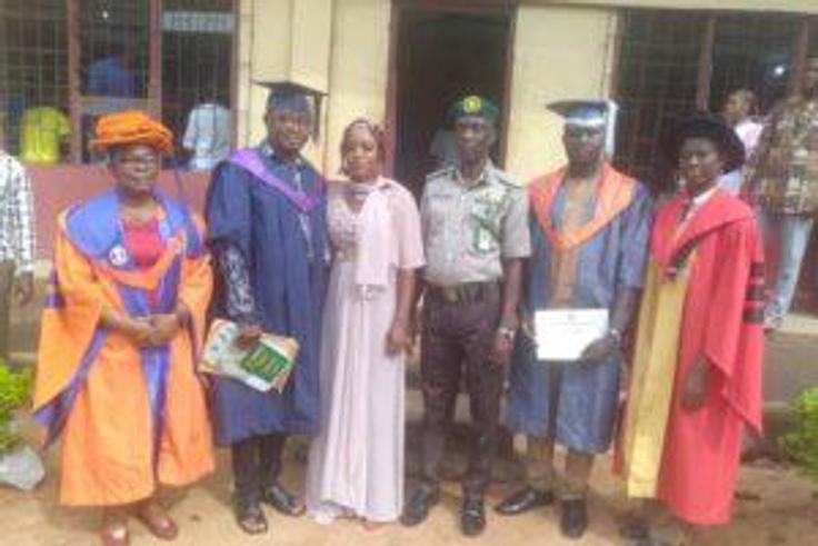 Two inmates at Awka Custodial Center, Anambra State, graduate with PGD and B.Sc degree respectively (NAN)