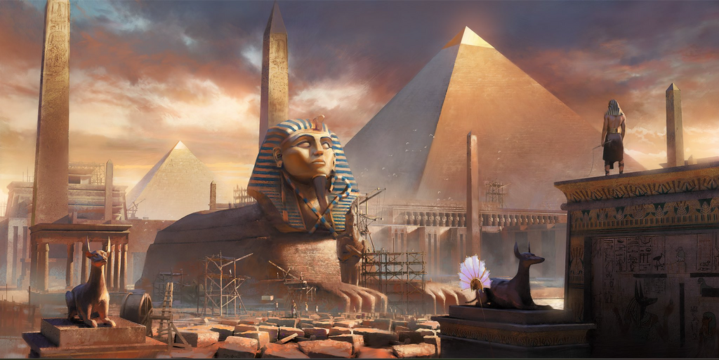 How the Pyramids of Giza supposedly looked back then [X.com]